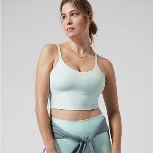 Athleta Elation Longline Mint Green Bra Med